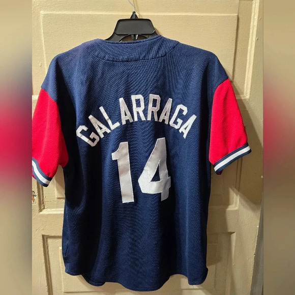 Starter MLB Vintage 90s Atlanta Braves Andres Galarraga Short Sleeve Jersey - Picture 6 of 7